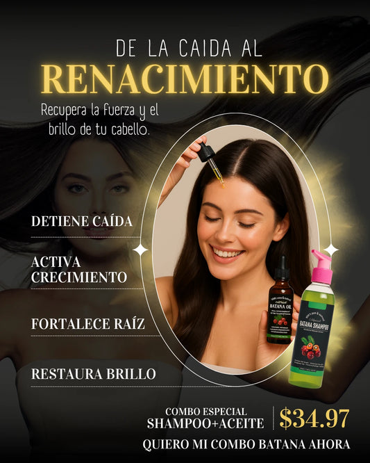 Shampoo batana™️250ml + aceite batana®️ 15ml